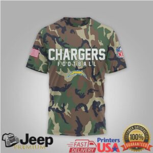 LA Chargers NFL Camo T Shirt We The People 250 Years American Pride LA Chargers NFL Camo T Shirt We The People 250 Years American Pride
