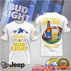 LA Rams x Bud Light Collaboration T Shirt and Pullover