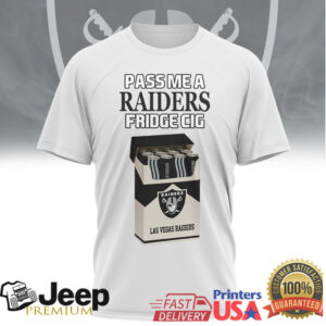 Las Vegas Raiders Fridge Cig Graphic T Shirt Vintage Parody Style