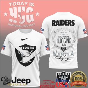 Las Vegas Raiders National Hugging Day “Wants A Hug” T Shirt