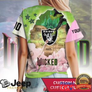 Las Vegas Raiders Wicked Musical Theme Custom Number Shirt