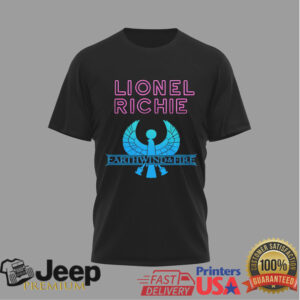 Lionel Richie & Earth, Wind & Fire Sing A Song All Night Long Tour T Shirt