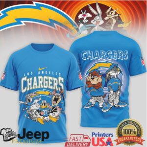 Los Angeles Chargers Looney Tunes Squad NFL Football T Shirt