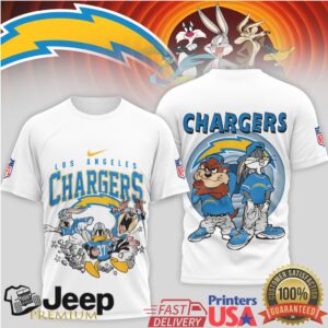 Los Angeles Chargers Looney Tunes Squad NFL Football T Shirt