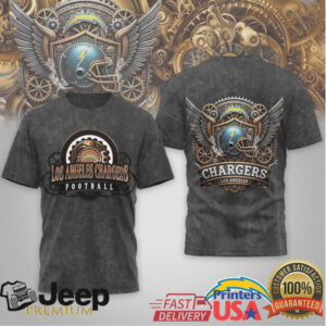 Los Angeles Chargers Steampunk Winged Helmet Football Vintage T Shirt Los Angeles Chargers Steampunk Winged Helmet Football Vintage T Shirt
