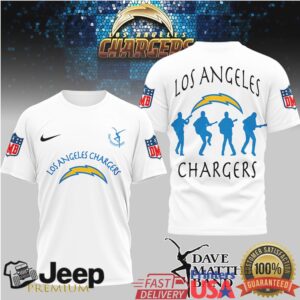 Los Angeles Chargers x Dave Matthews Band Tribute T Shirt Los Angeles Chargers x Dave Matthews Band Tribute T Shirt
