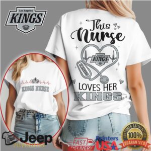 Los Angeles Kings Nurse Shirt This Nurse Loves Her Kings NHL Hockey Gift T Shirt