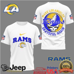 Los Angeles Rams Make LA Grateful Again Retro Graphic T Shirt