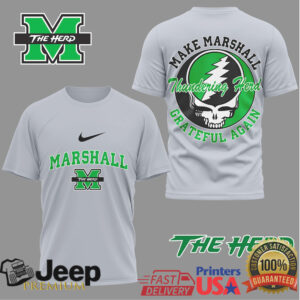 Marshall Thundering Herd Grateful Dead Make Marshall Grateful Again T Shirt