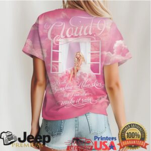 Megan Moroney Cloud 9 Tour Sunshine and Blue Skies Pink All Over Print T Shirt
