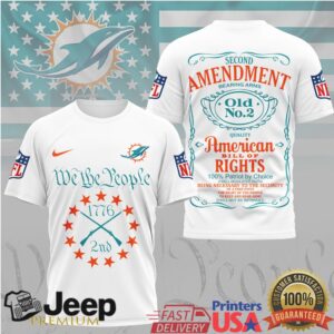 Miami Dolphins 1776 2nd Amendment American Bill of Rights Patriotic T Shirt