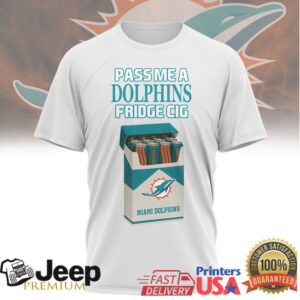 Miami Dolphins Fridge Cig Graphic T Shirt Retro Parody Fan Shirt