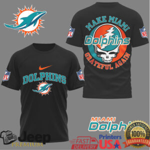 Miami Dolphins Grateful Dead Make Miami Grateful Again T Shirt
