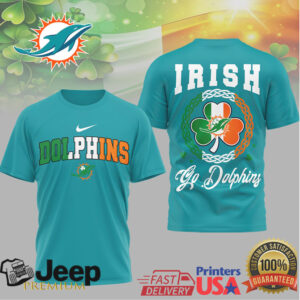 Miami Dolphins Irish Shamrock St. Patrick's Day Fan Shirt