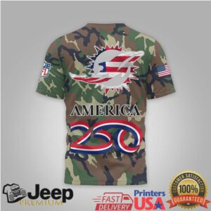 Miami Dolphins NFL Camo We The People 250 Years America T Shirt Miami Dolphins NFL Camo We The People 250 Years America T Shirt