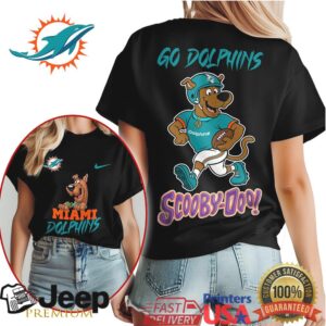 Miami Dolphins Scooby Doo Football Fan T Shirt Miami Dolphins Scooby Doo Football Fan T Shirt