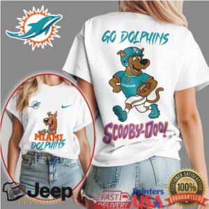Miami Dolphins Scooby Doo Football Fan T Shirt