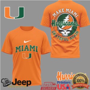 Miami Hurricanes Make Miami Grateful Again NCAA Fan T Shirt