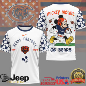 Mickey Mouse Chicago Bears Classic Football Est. 1920 T Shirt