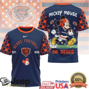 Mickey Mouse Chicago Bears Classic Football Est. 1920 T Shirt