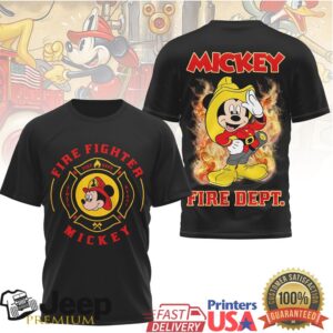 Mickey Mouse Firefighter Fire Dept. Always Ready Graphic T Shirt