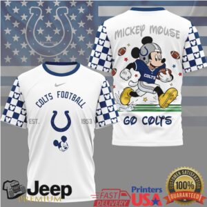 Mickey Mouse Indianapolis Colts Custom Football Graphic T Shirt Mickey Mouse Indianapolis Colts Custom Football Graphic T Shirt