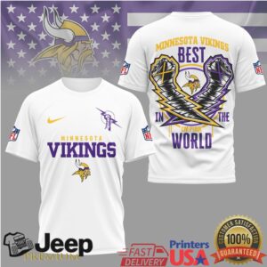 Minnesota Vikings CM Punk Best In The World NFL Graphic T Shirt Minnesota Vikings CM Punk Best In The World NFL Graphic T Shirt