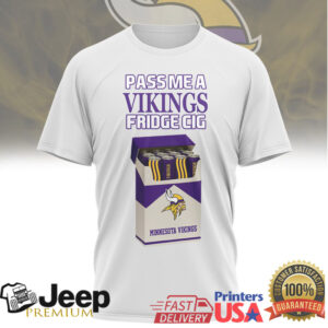 Minnesota Vikings Fridge Cig T Shirt Funny Skol Beer Parody