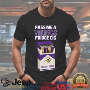 Minnesota Vikings Fridge Cig T Shirt Funny Skol Beer Parody