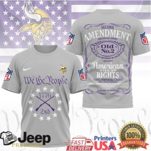 Minnesota Vikings We The People 2nd Amendment 1776 Patriotic Fan Shirt