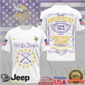 Minnesota Vikings We The People 2nd Amendment 1776 Patriotic Fan Shirt