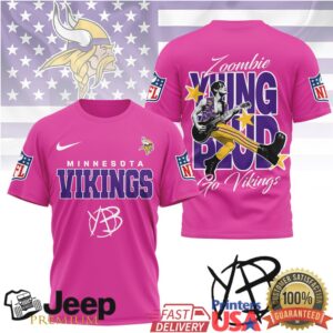 Minnesota Vikings Zoombie Yung Bud Custom Graphic T Shirt