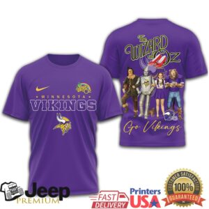 Minnesota Vikings x The Wizard of Oz Fan Apparel Graphic T Shirt