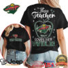 Arizona Coyotes This Teacher Loves Her Coyotes Back & Front Print T Shirt Arizona Coyotes This Teacher Loves Her Coyotes Back & Front Print T Shirt