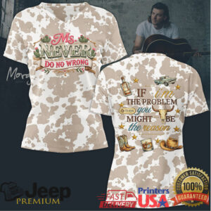 Ms. Never Do No Wrong Cow Print Western Graphic T Shirt & Hoodie