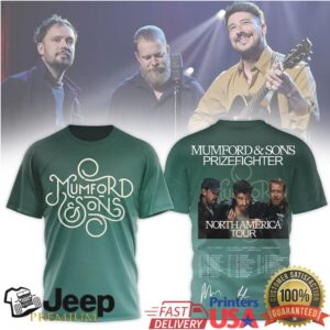Mumford & Sons Prizefighter North America Tour 2026 Band Shirt Mumford & Sons Prizefighter North America Tour 2026 Band Shirt