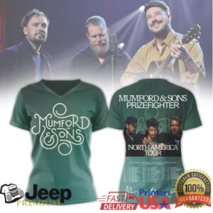 Mumford & Sons Prizefighter North America Tour 2026 Band Shirt