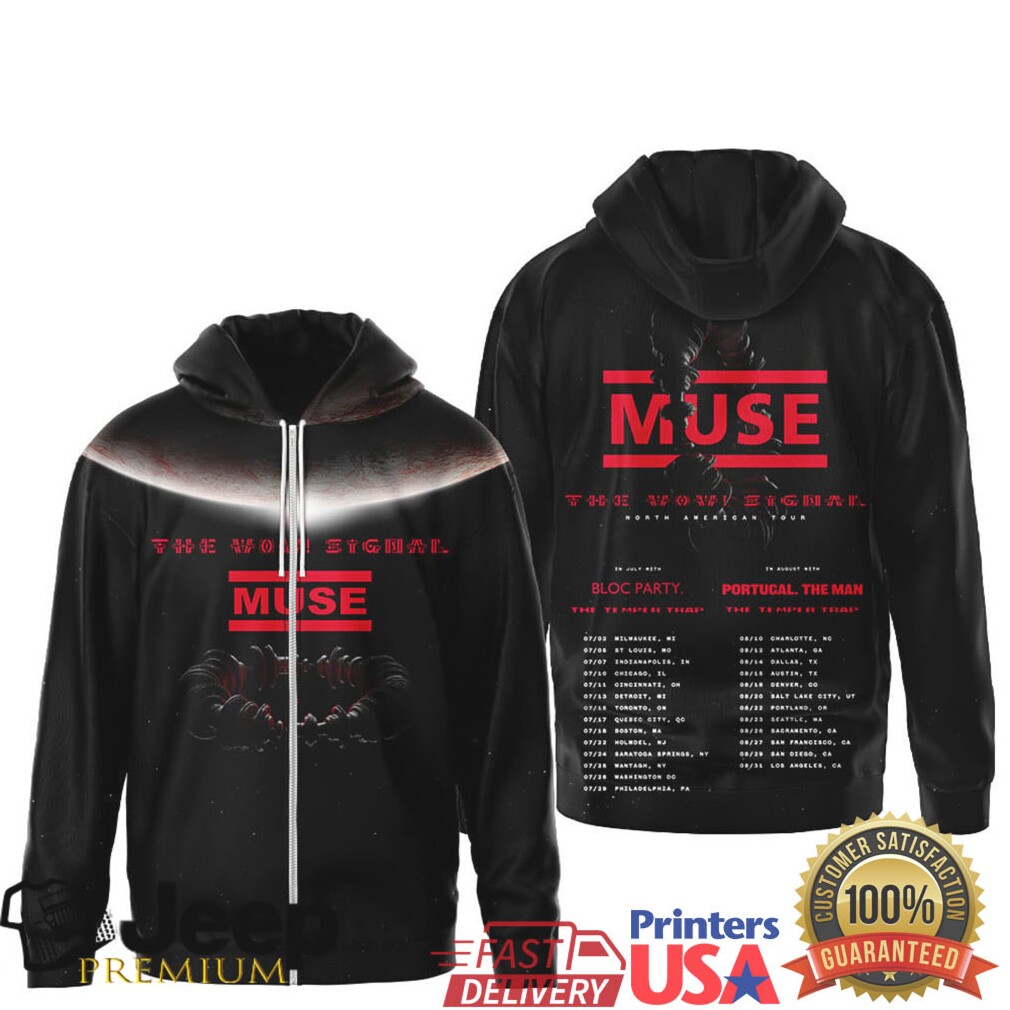 Muse The Wow Signal North American Tour T shirt and T Shirt Muse The Wow Signal North American Tour T shirt and T Shirt