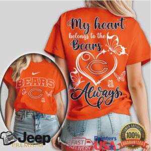 My Heart Belongs To The Chicago Bears Always Fan T Shirt My Heart Belongs To The Chicago Bears Always Fan T Shirt