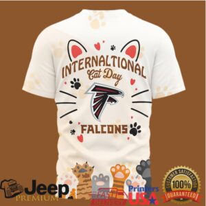 NFL Atlanta Falcons International Cat Day Paw Print Graphic T Shirt NFL Atlanta Falcons International Cat Day Paw Print Graphic T Shirt