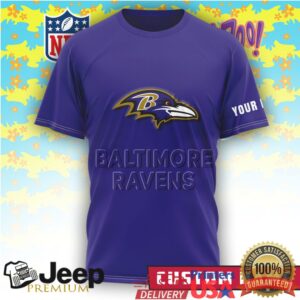 NFL Baltimore Ravens x Scooby Doo Custom Name Forever Fan T Shirt