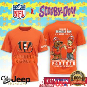 NFL Cincinnati Bengals x Scooby Doo Personalized Forever Fan T Shirt