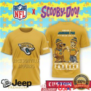 NFL Jacksonville Jaguars x Scooby Doo Custom Name Fan Spirit T Shirt