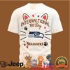 NFL New Orleans Saints International Cat Day Paw Print Graphic T Shirt NFL New Orleans Saints International Cat Day Paw Print Graphic T Shirt