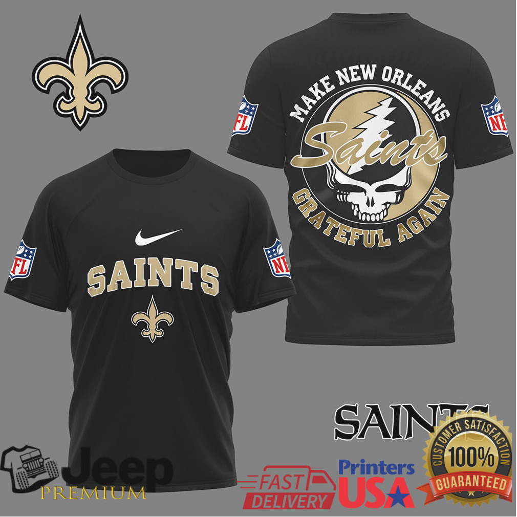 New Orleans Saints “Make New Orleans Grateful Again” Retro T Shirt New Orleans Saints “Make New Orleans Grateful Again” Retro T Shirt