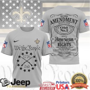 New Orleans Saints Second Amendment 1776 “Old No. 2” Patriotic T Shirt