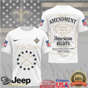 New Orleans Saints Second Amendment 1776 “Old No. 2” Patriotic T Shirt