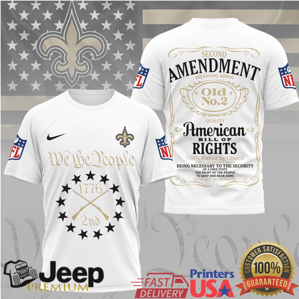 New Orleans Saints Second Amendment 1776 “Old No. 2” Patriotic T Shirt New Orleans Saints Second Amendment 1776 “Old No. 2” Patriotic T Shirt