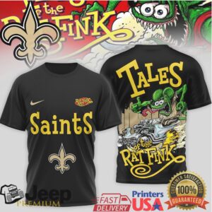 New Orleans Saints Tales of the Rat Fink Custom Graphic NFL Fan T Shirt New Orleans Saints Tales of the Rat Fink Custom Graphic NFL Fan T Shirt