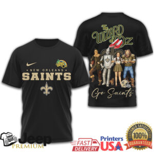 New Orleans Saints x The Wizard of Oz Dorothy & Friends T Shirt New Orleans Saints x The Wizard of Oz Dorothy & Friends T Shirt